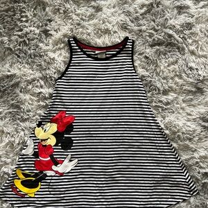 Disney brand Minnie and Mickey striped dress